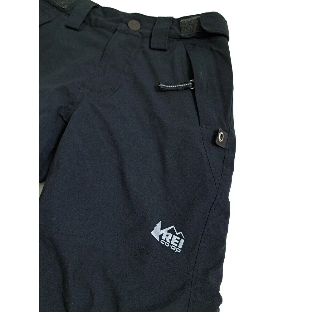 REI Co-Op Kids XXS 4-5 Ski Snow Pants Waterproof Fleece Lined Black Winter - Picture 2 of 10